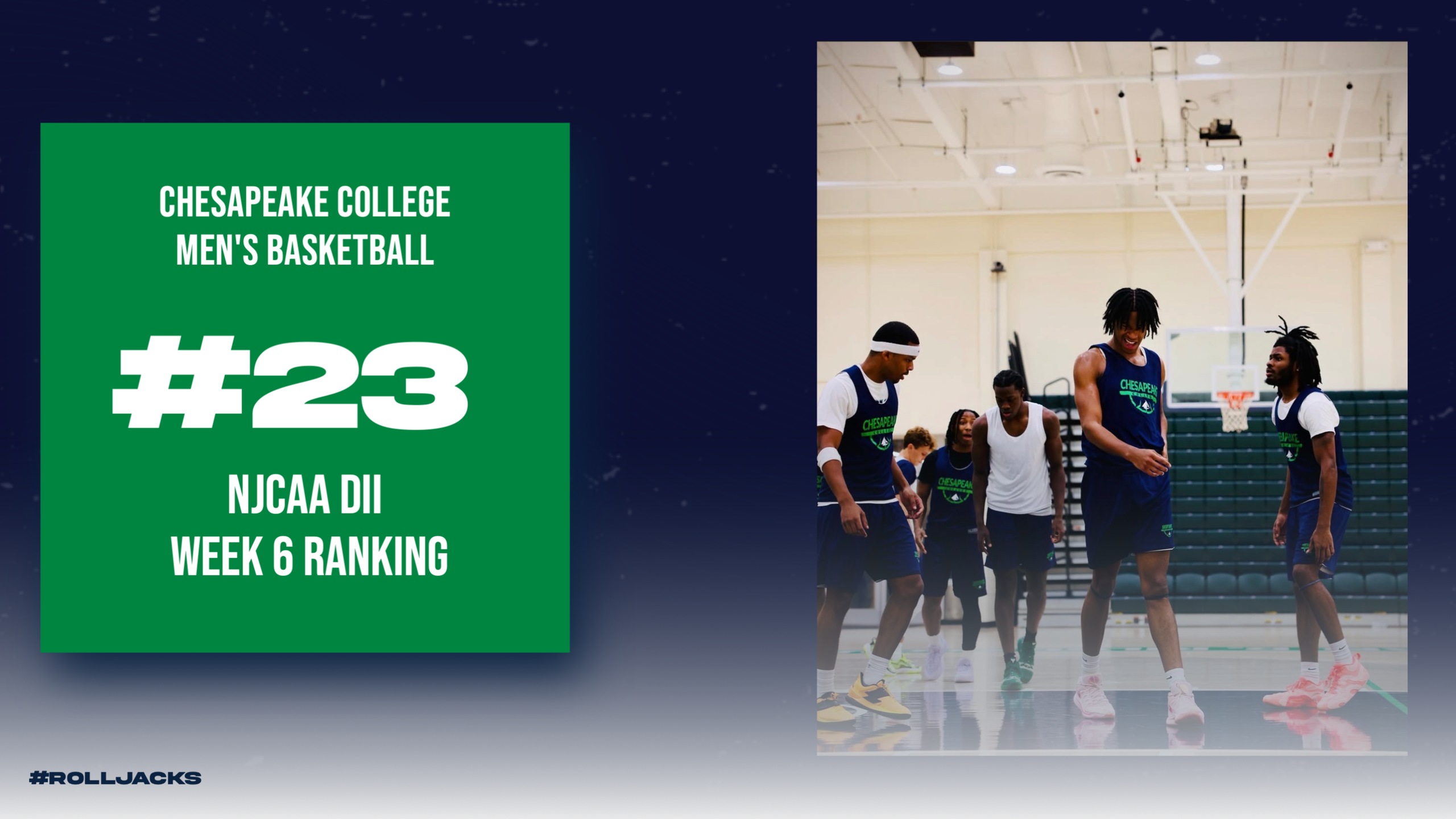 Men's Basketball Ranked #23 in Week 6!
